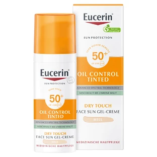Eucerin Sun Protection Oil Control, гель-крем для защиты цвета, светлый, SPF 50+, 50 мл