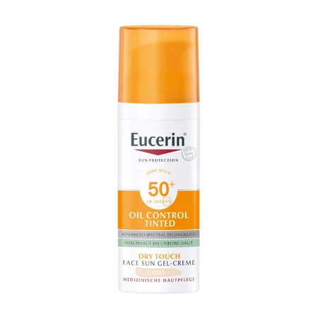 Eucerin Sun Protection Oil Control, гель-крем для защиты цвета, светлый, SPF 50+, 50 мл: цены и характеристики