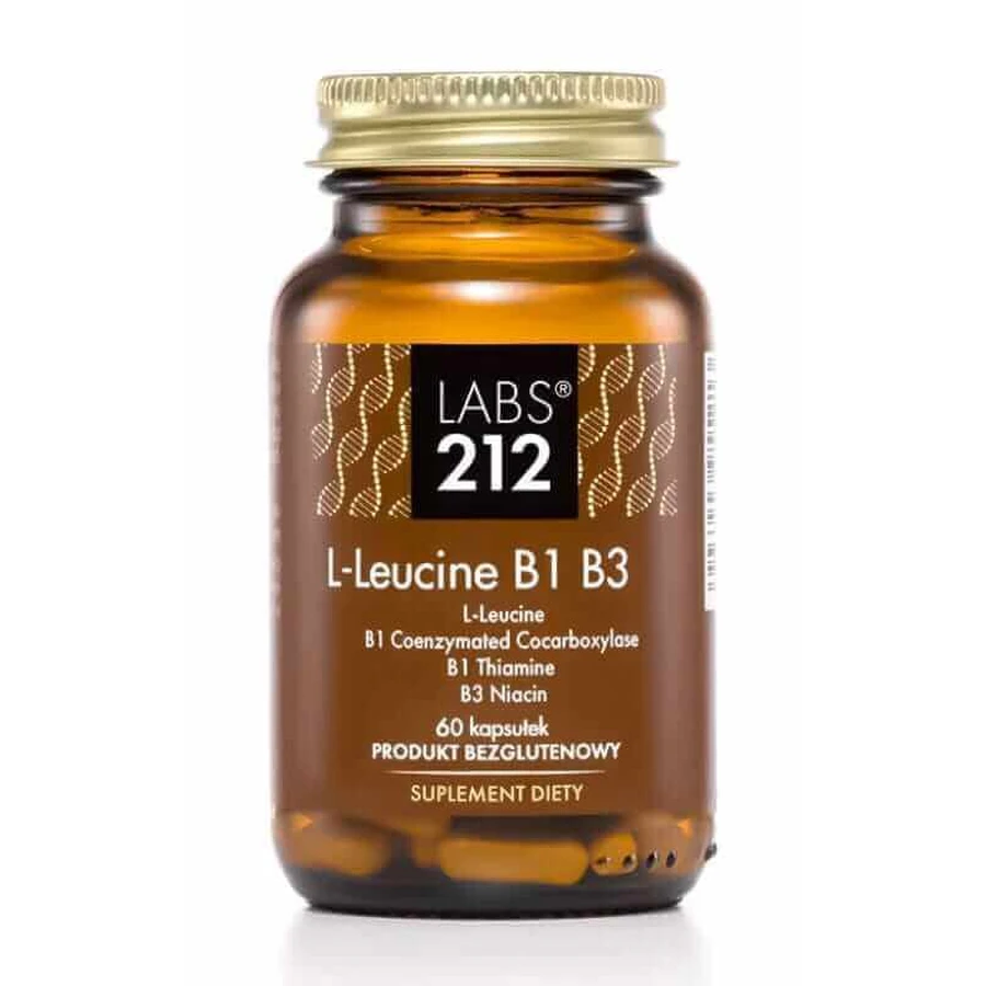 Labs212 L-Leucine B1 B3 (лейцин з вітаміном B1 та B3) 60 капсул: ціни та характеристики