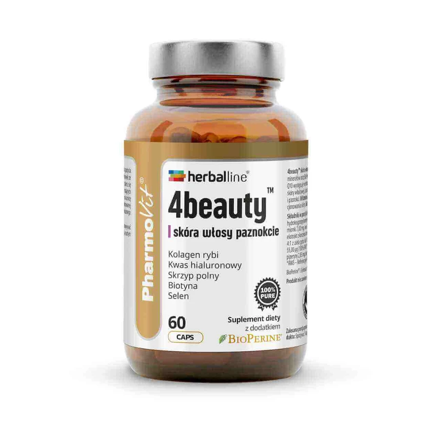 Pharmovit Herballine 4beauty кожа волосы ногти 60 капсул: цены и характеристики