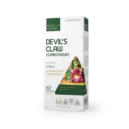 Medica Herbs Диявольський кіготь 600 мг, 60 капсул: ціни та характеристики
