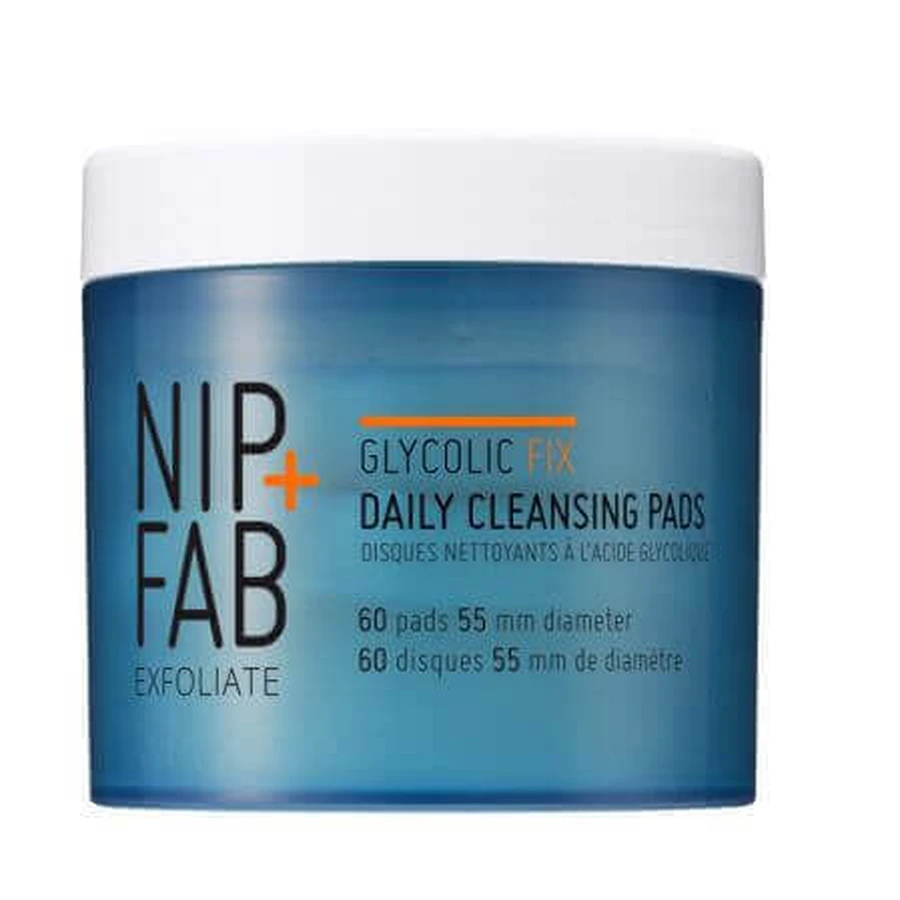 Гликолевые диски для ежедневного очищения лица Glycolic Fix, 60 штук, NIP+FAB: цены и характеристики