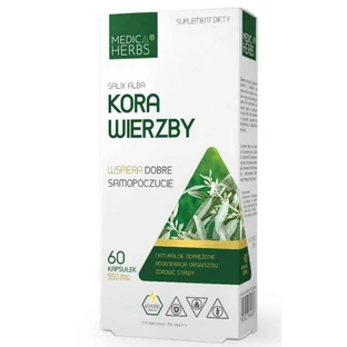 Кора ивы 550 мг 60 капсул MEDICA HERBS