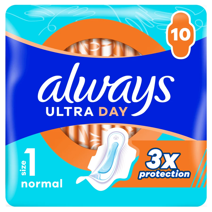 Always Ultra Day, гигиенические полотенца с крылышками, Normal, 10 шт.: цены и характеристики