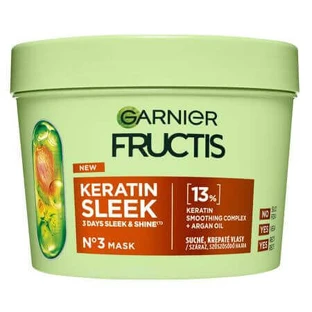 Fructis Keratin Sleek Smooth and Shine Masque, 370 мл, Garnier