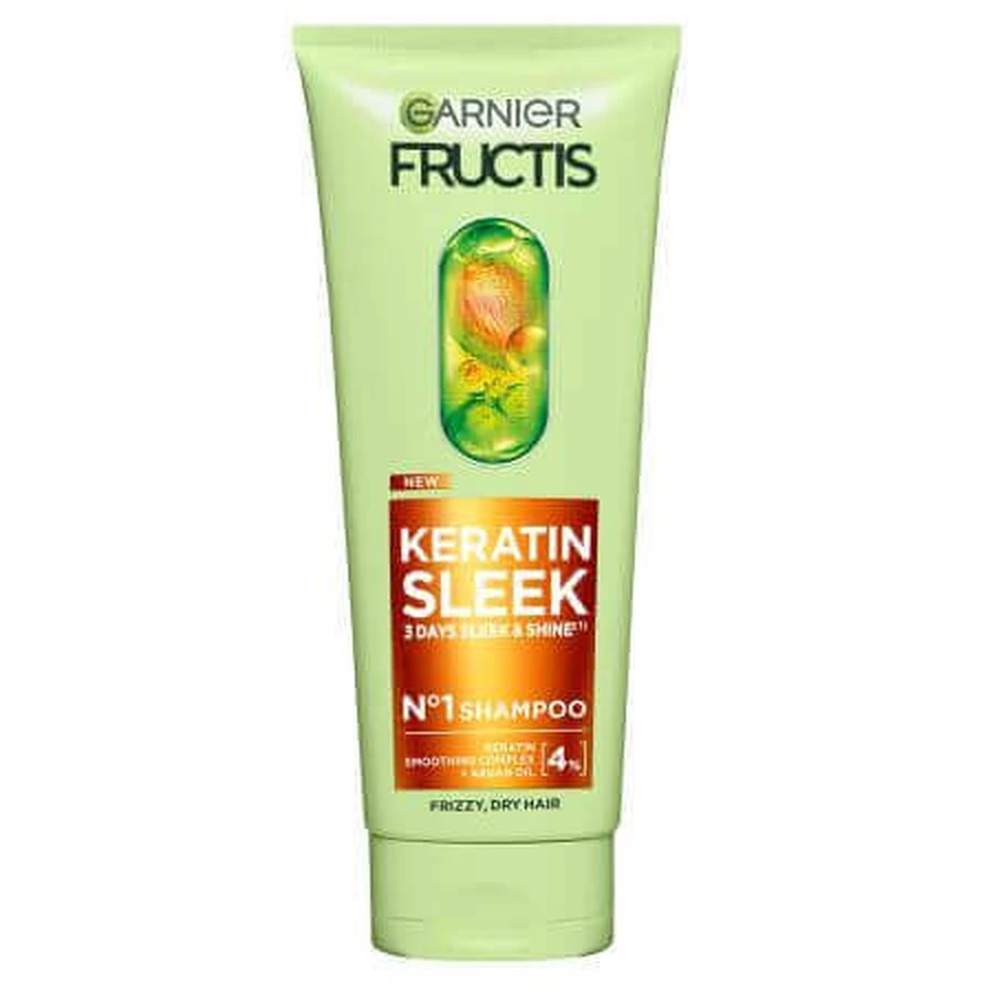 Шампунь для гладкого та блискучого волосся Fructis Keratin Sleek, 200 мл, Garnier: ціни та характеристики