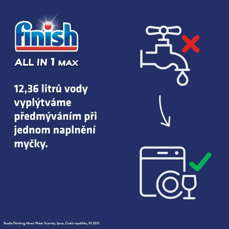 Tablete de spălat vase Finish Powerball All in 1 Max 94 buc: ціни та характеристики