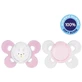 Силіконова пустушка Chicco Physio Comfort Зайчик/Бутони 0-6м 2 шт.