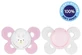 Силіконова пустушка Chicco Physio Comfort Зайчик/Бутони 0-6м 2 шт.
