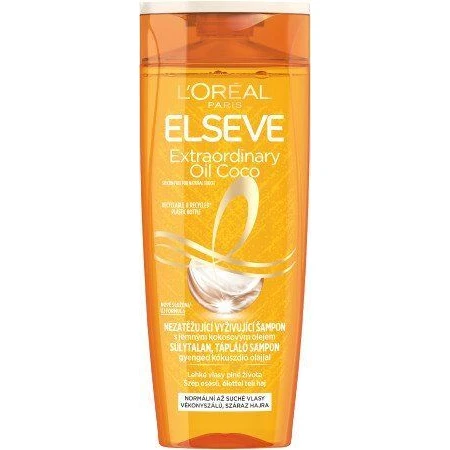 L'Oréal Paris Elseve Екстраординарна олія кокоса, шампунь нутрітивний без стресу 400 мл: ціни та характеристики