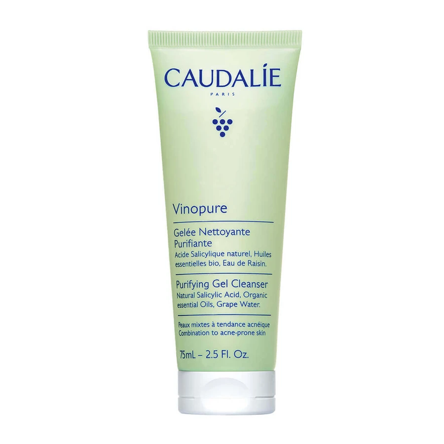 Caudalie Vinopure, гель для вмивання обличчя, що очищає, для шкіри, схильної до акне, 75 мл: ціни та характеристики
