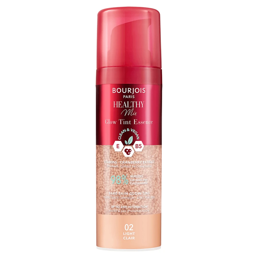 Bourjois Healthy Mix Glow Tint Essence, увлажняющая эссенция для выравнивания тона кожи, 02 light clair, 30 мл: цены и характеристики
