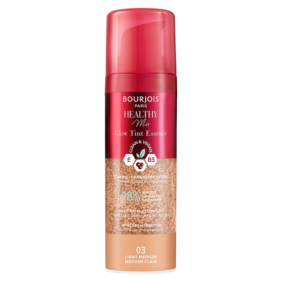 Bourjois Healthy Mix Glow Tint Essence, зволожуюча есенція для вирівнювання тону шкіри, 03 світло-середній, 30 мл: ціни та характеристики