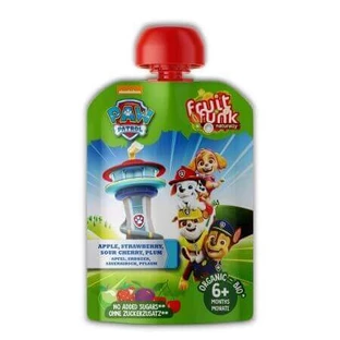Органическое фруктовое пюре Paw Patrol, 6 месяцев+, 90 г, Fruitfunk