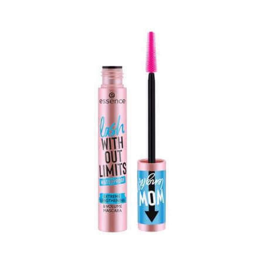 Водостійка туш для вій Водостійка туш для подовження та об'єму, 03 Black, 13 мл, Essence: ціни та характеристики