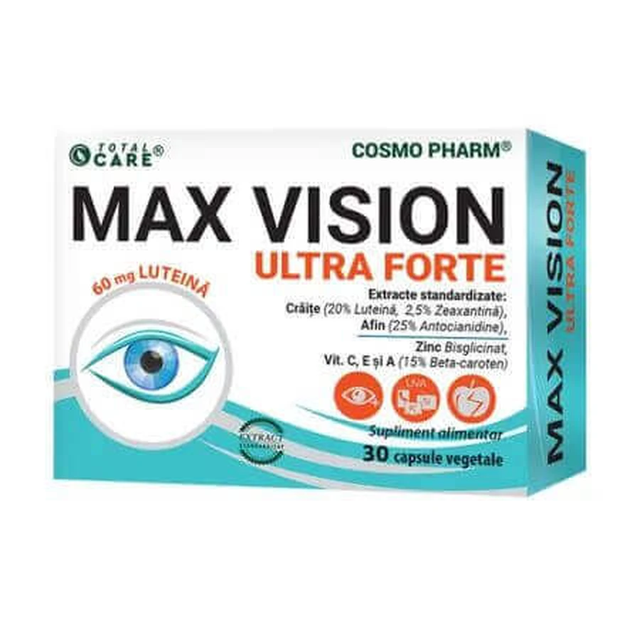 Max Vision Ultra Forte, 30 капсул, Cosmo Pharm: ціни та характеристики