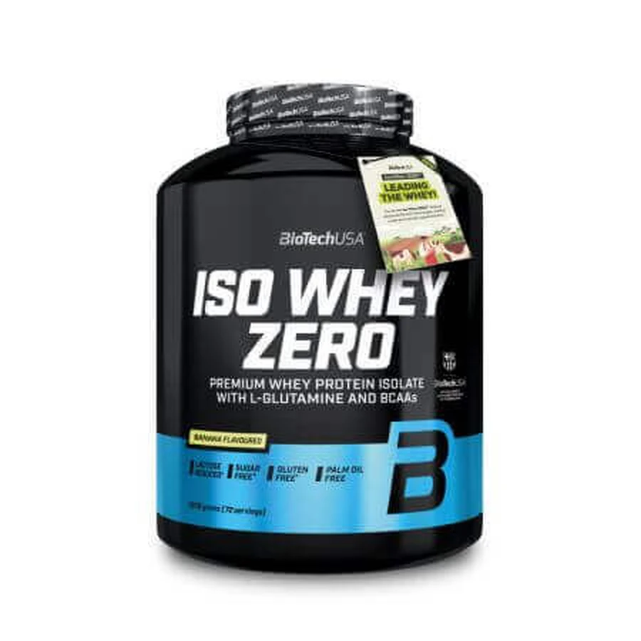 Протеїновий порошок Iso Whey Zero, Банан, 1816 г, BioTechUSA: ціни та характеристики