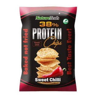 38% протеиновые чипсы со вкусом Sweet Chilli, 50 г, Nature Tech