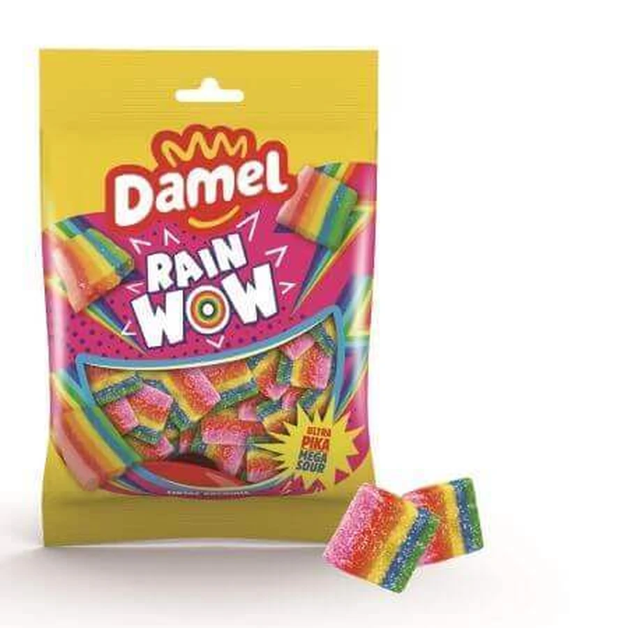 Кисло-сладкие жевательные конфеты, Rainwow, 80 г, Damel: цены и характеристики