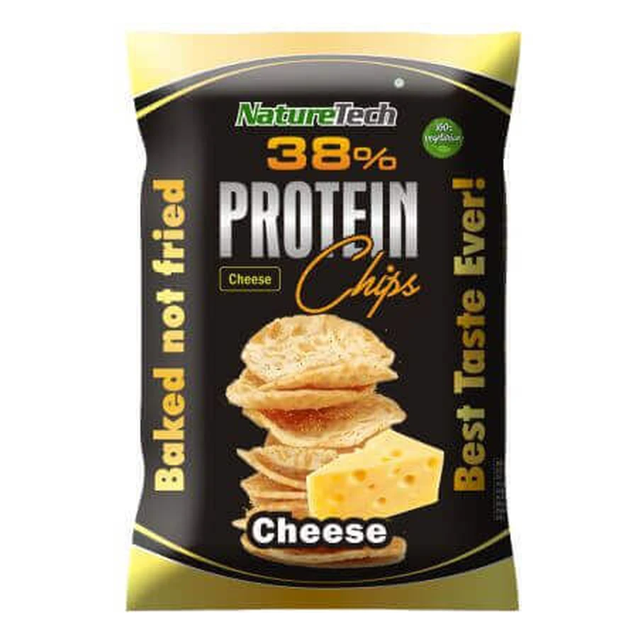 Протеиновые чипсы 38% со вкусом сыра, 50 г, Nature Tech: цены и характеристики