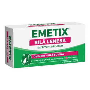 Еметікс Fiterman Pharma Emetix Lazy Bile, таблетки, вкриті плівковою оболонкою, 20 шт.