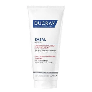 Ежедневный шампунь, поглощающий себум, Sabal Argeal, 200 мл, Ducray