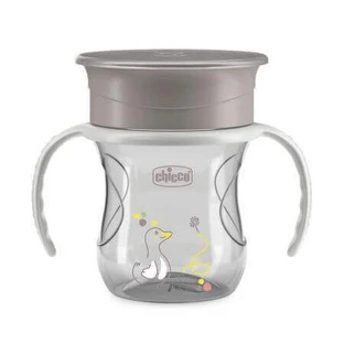 Чашка 360 perfect, сіра, 12 місяців+, 200 мл, Chicco