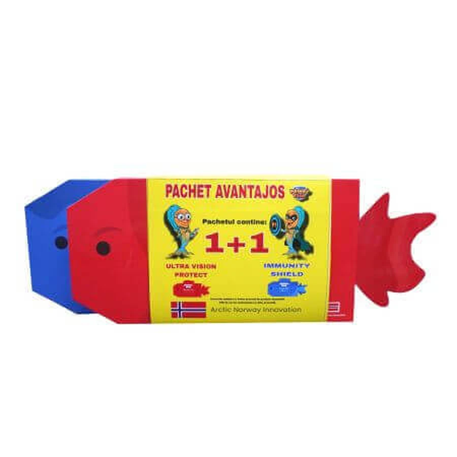 Ultra Vision Protect + Immunity Shield pack, 30 + 30 драже, PowerFish: цены и характеристики