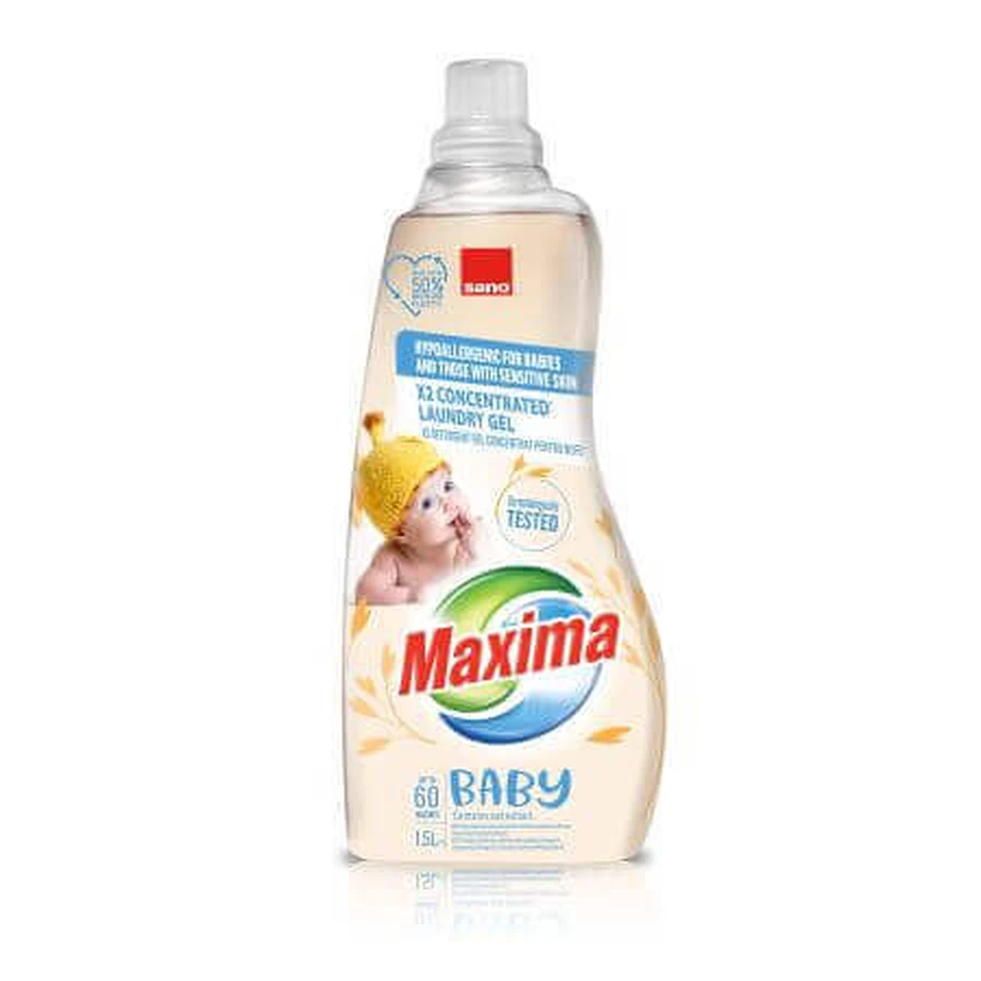 Гель-концентрат Sano Maxima Maxima Baby Oat Power, 60 стирок, 1,5 л, Sano: цены и характеристики