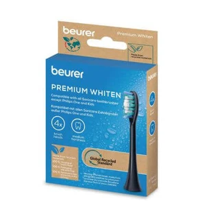 Насадки для звукової електричної зубної щітки Premium Whiten, 4 штуки, Beurer