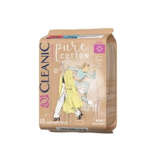 Органические ватные диски Pure Cotton, 10 штук, Cleanic