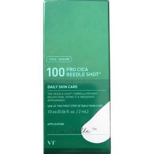 Успокаивающая и восстанавливающая сыворотка для лица Reedle Shot 100, Pro Cica, 2 мл х 10 шт, VT Cosmetics