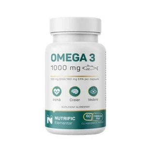 Омега 3, 1000 мг, 60 м'яких гелів, Nutrific