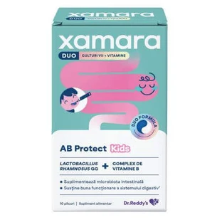 Xamara Duo AB Protect Kids с ягодным вкусом, 10 ородиспергируемых саше, Dr Reddys