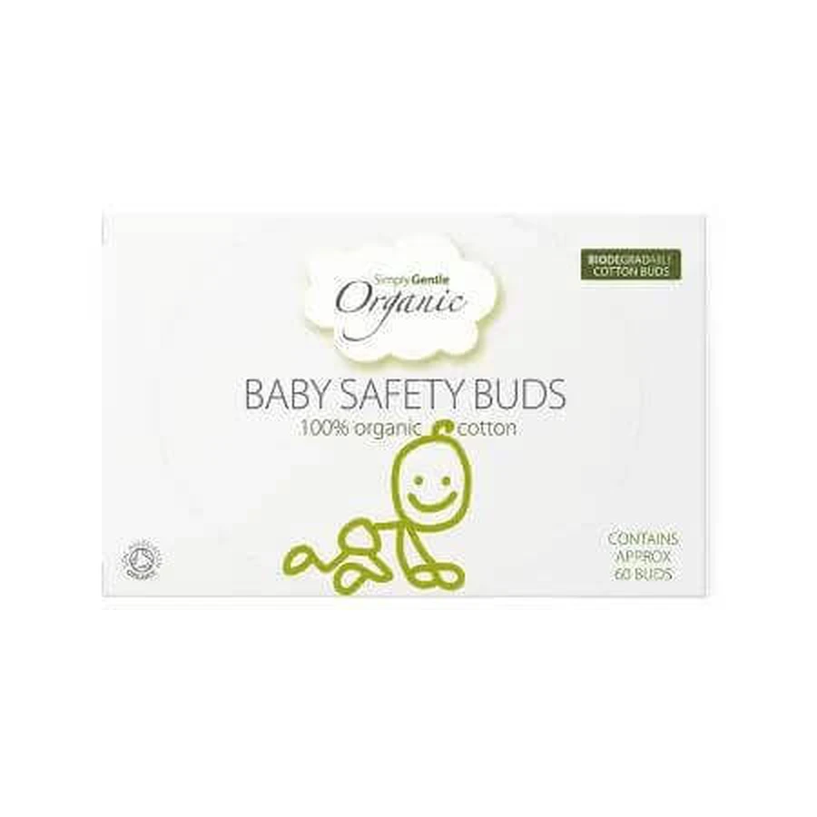 Детские нагрудники из органического хлопка с ограничителем, 60 штук, Simply Gentle Organic: цены и характеристики
