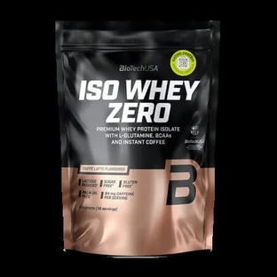 Премиальный изолят сывороточного протеина Iso Whey Zero, Caffe Latte, 454 г, BioTechUSA
