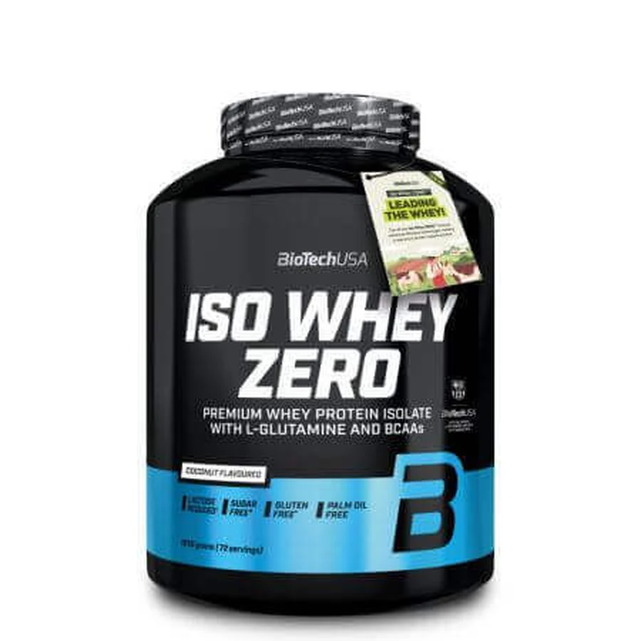 Протеїновий порошок Iso Whey Zero, Кокос, 1816 г, BioTechUSA: ціни та характеристики