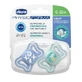 Пустушка PhysioForma Light Glow, синя, 6-16 місяців, 2 штуки, Chicco