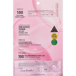 Колагенова гідрогелева маска з очеретом Collagen 100 Reedle Shot, 33 г + 1,5 г, VT Cosmetics