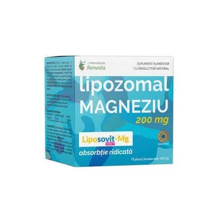 Магний липосомальный, 200 мг, 15 пакетиков, Remedia