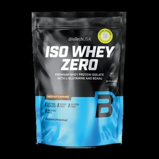 Ізолят сироваткового протеїну преміум-класу Iso Whey Zero, фундук, 454 г, BioTechUSA