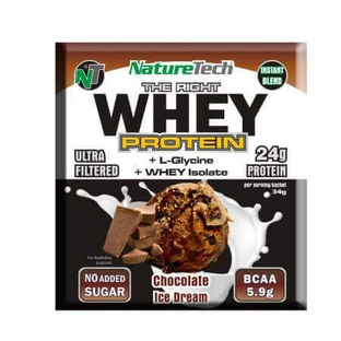 Протеїновий порошок 24г Mix Instant, шоколадний, 34 г, Nature Tech