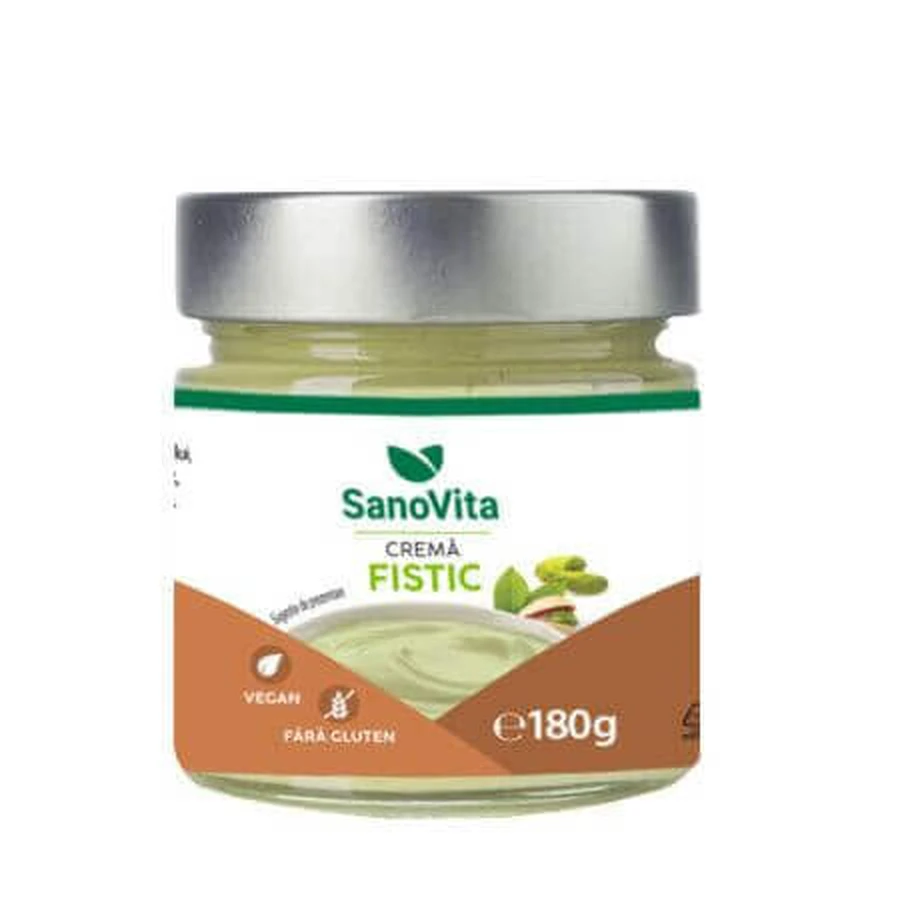 Фісташкові вершки 20%, 180 г, Sanovita: ціни та характеристики