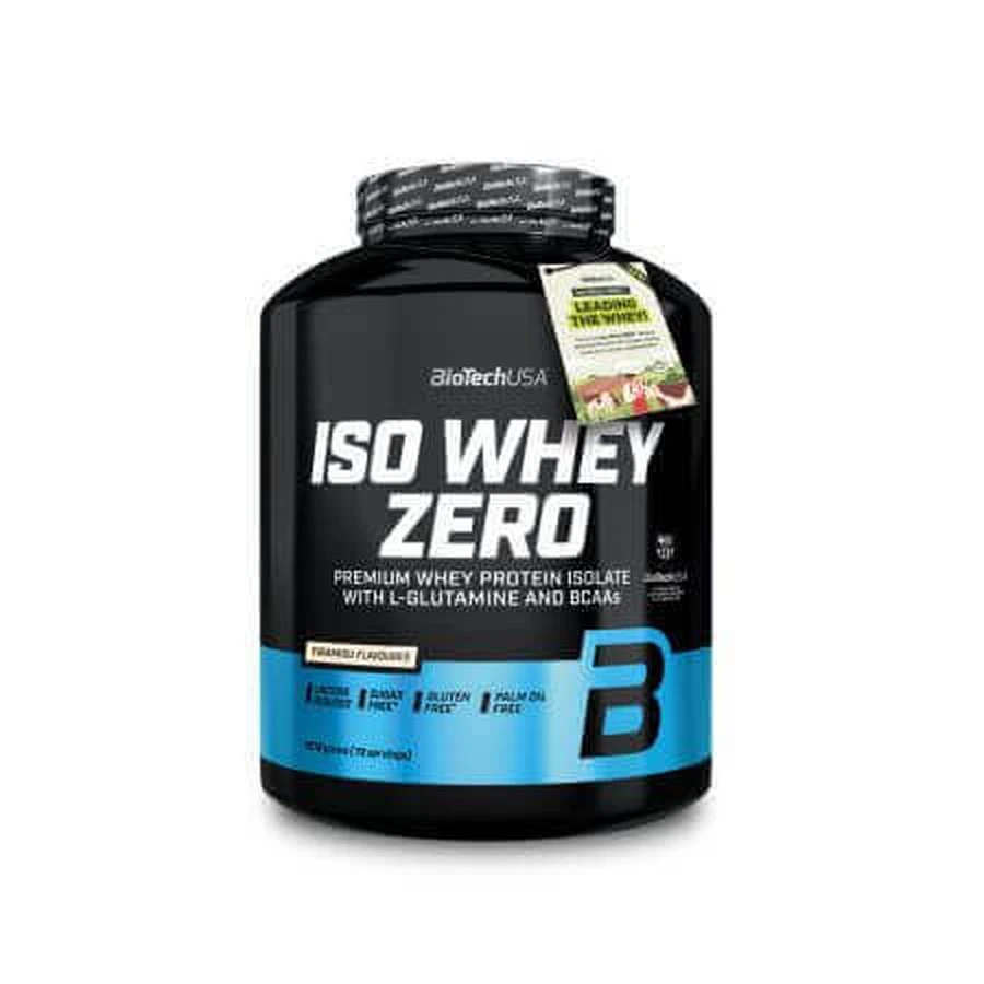 Протеїновий порошок Iso Whey Zero, Тірамісу, 1816 г, BioTechUSA: ціни та характеристики