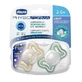 Пустышка PhysioForma Glow, унисекс, 2-6 месяцев, 2 штуки, Chicco