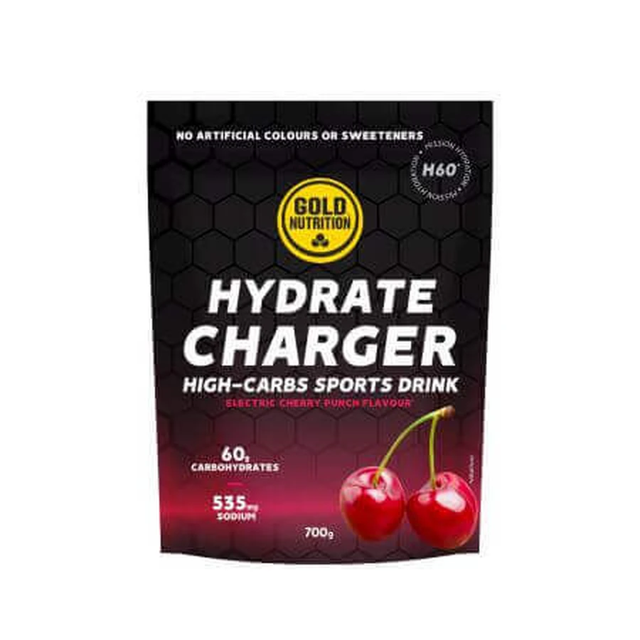 Ізотонічний напій Hydrate Charger H60, вишня, 700 г, Gold Nutrition: ціни та характеристики