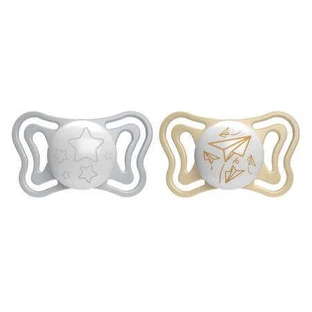 Пустышка PhysioForma Light Glow, унисекс, 6-16 месяцев, 2 штуки, Chicco