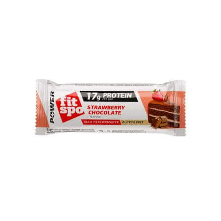 Батончик Protein Power Bar, шоколад и клубника, 55 г, FitSpo: цены и характеристики