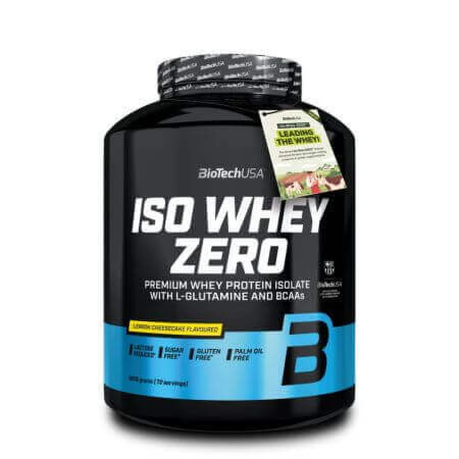 Протеиновый порошок Iso Whey Zero, Лимонный чизкейк, 1816 г, BioTechUSA: цены и характеристики