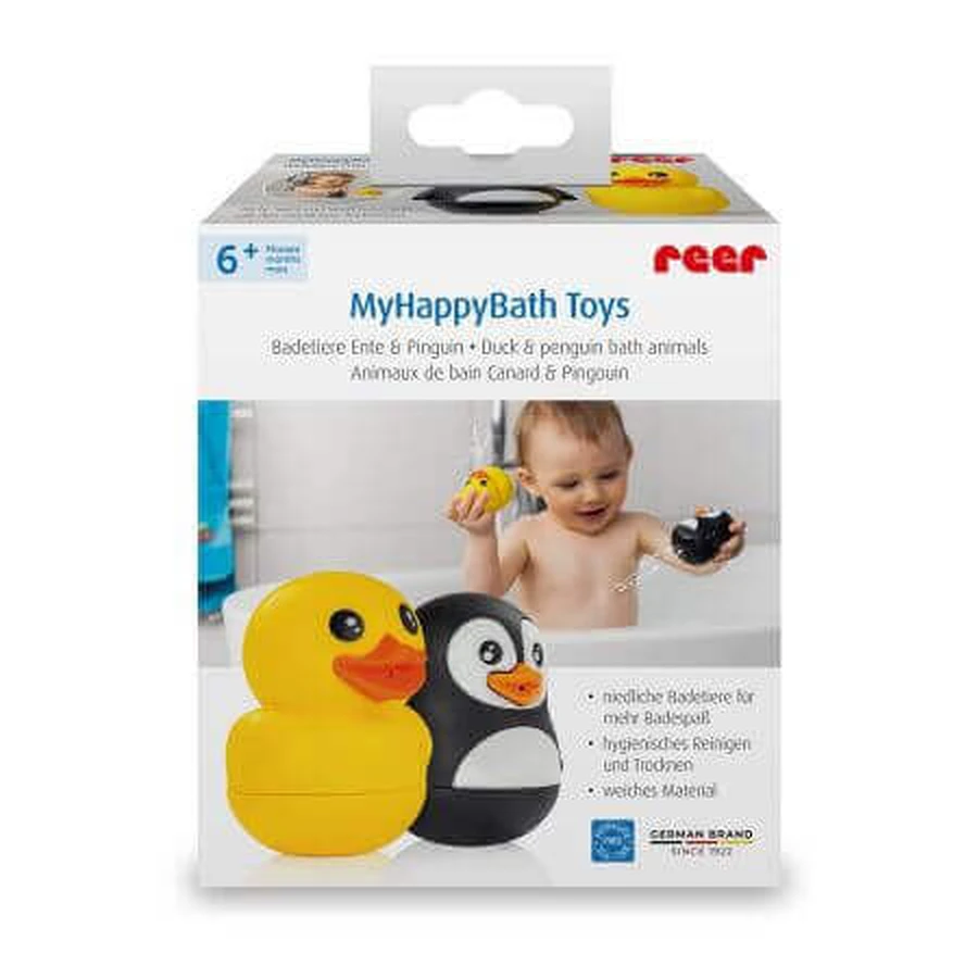 MyHappyBath Toys силіконові іграшки для ванни для немовлят, 6 місяців+, Reer: ціни та характеристики